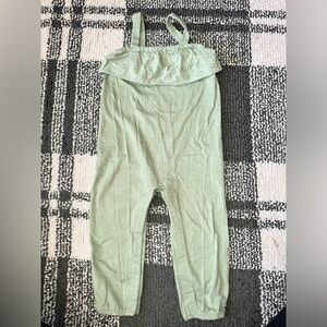 Carters Infant Green Sleeveless Ruffle Jumpsuit Size 24M